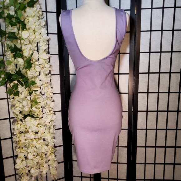 Fashion Nova Loving Feeling Mini Dress Lavender Size Medium - Picture 6 of 6